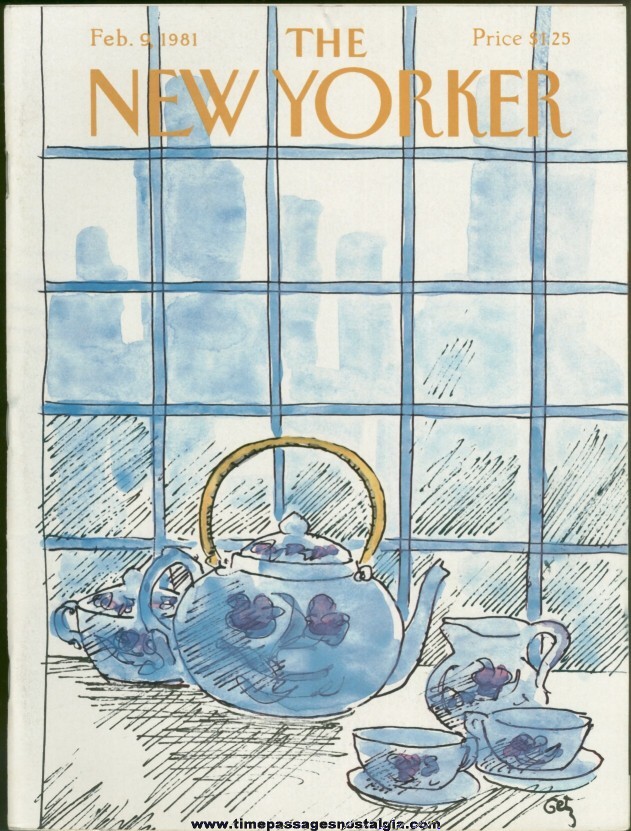 New Yorker Magazine - February 9, 1981 - Cover by Arthur Getz
