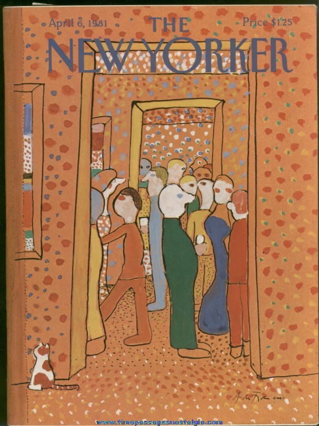 New Yorker Magazine - April 6, 1981 - Cover by Andre Francois