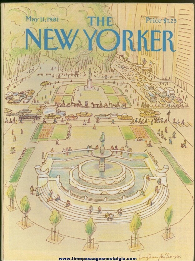 New Yorker Magazine - May 11, 1981 - Cover by Eugene Mihaesco