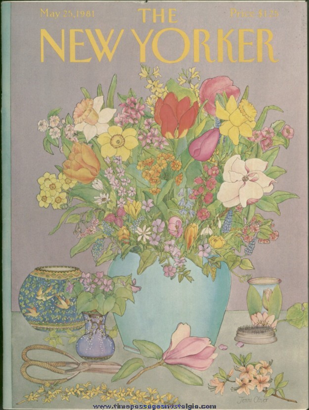 New Yorker Magazine - May 25, 1981 - Cover by Jenni Oliver