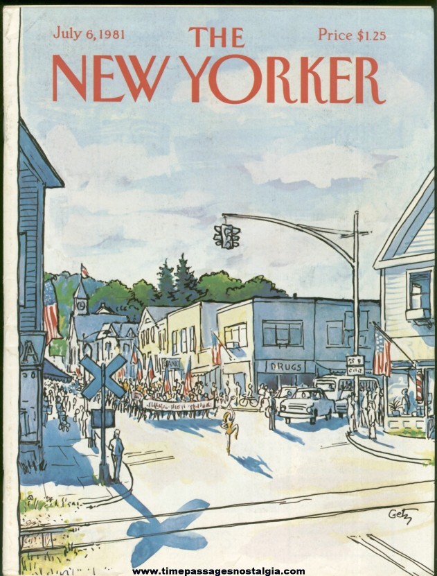 New Yorker Magazine - July 6, 1981 - Cover by Arthur Getz