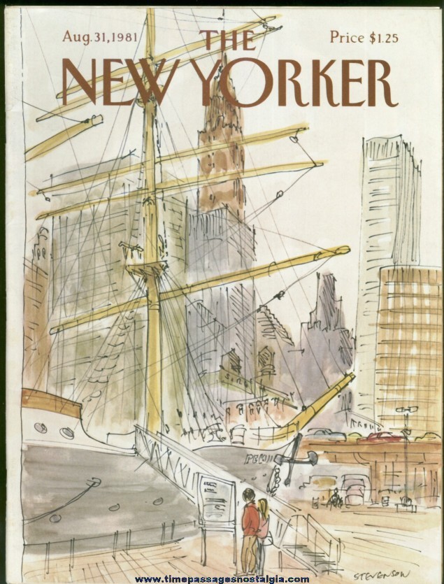 New Yorker Magazine - August 31, 1981 - Cover by James Stevenson
