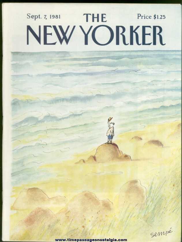 New Yorker Magazine - September 7, 1981 - Cover by J. J. Sempe