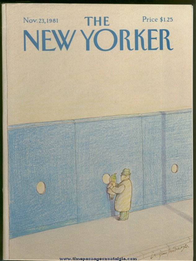 New Yorker Magazine - November 23, 1981 - Cover by Eugene Mihaesco