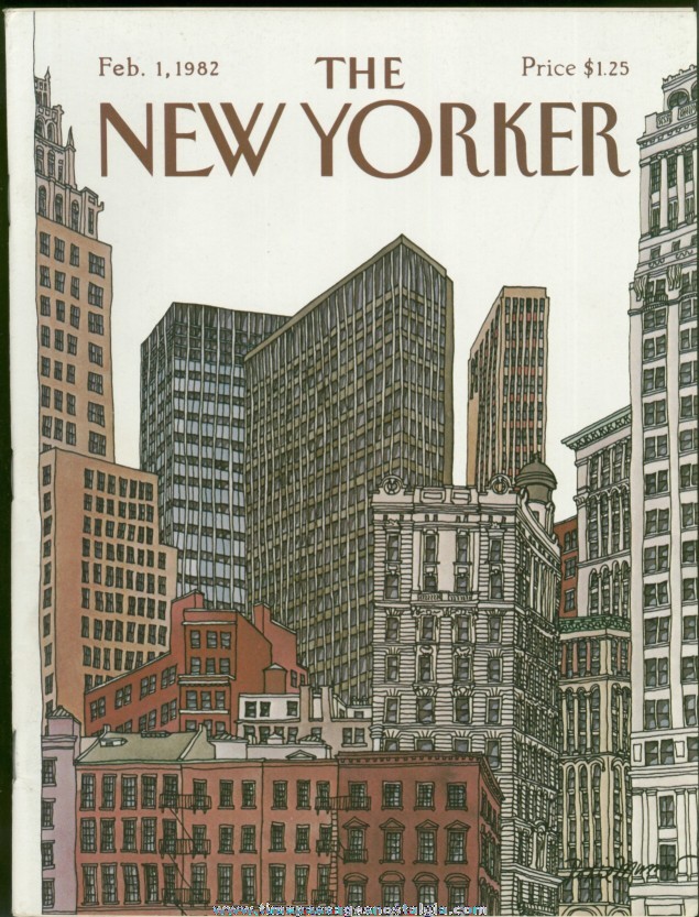 New Yorker Magazine - February 1, 1982 - Cover by Roxie Munro