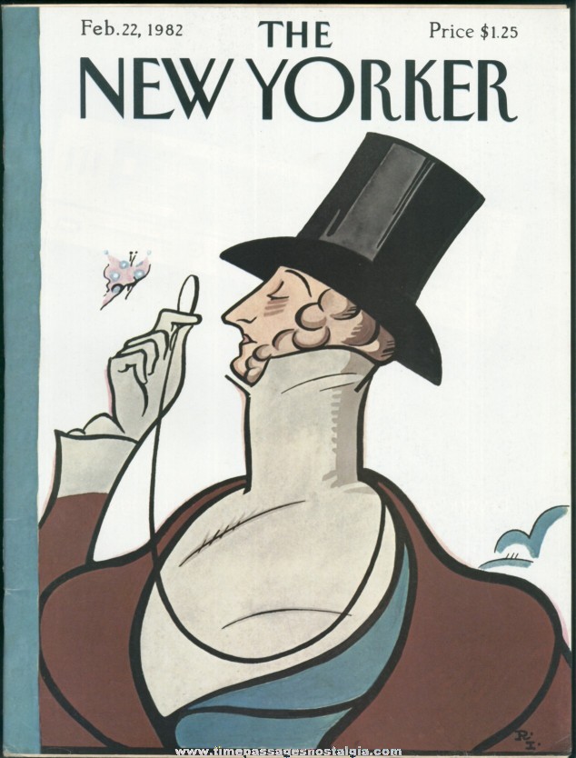 New Yorker Magazine - February 22, 1982 - Cover by Rea Irvin
