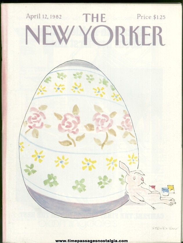 New Yorker Magazine - April 12, 1982 - Cover by James Stevenson