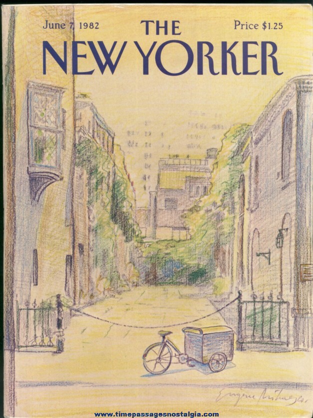 New Yorker Magazine - June 7, 1982 - Cover by Eugene Mihaesco