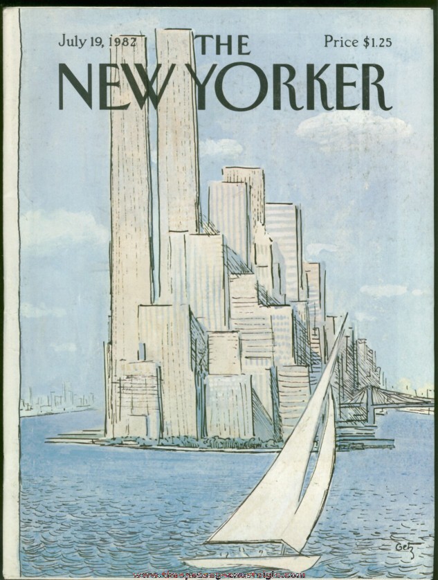 New Yorker Magazine - July 19, 1982 - Cover by Arthur Getz