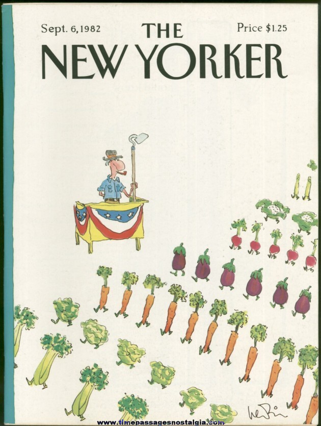 New Yorker Magazine - September 6, 1982 - Cover by Arnie Levin