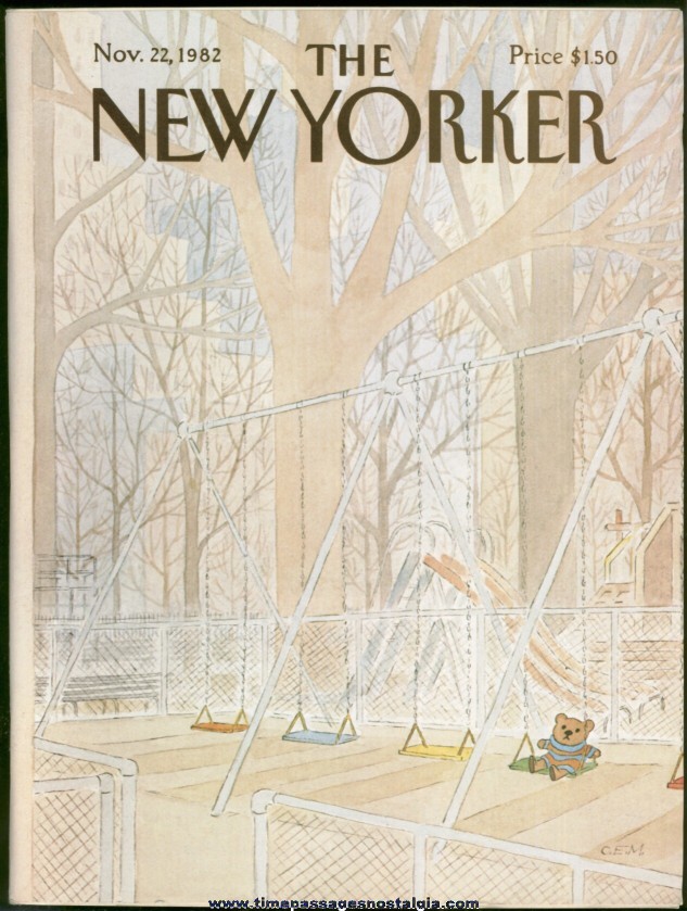 New Yorker Magazine - November 22, 1982 - Cover by Charles E. Martin