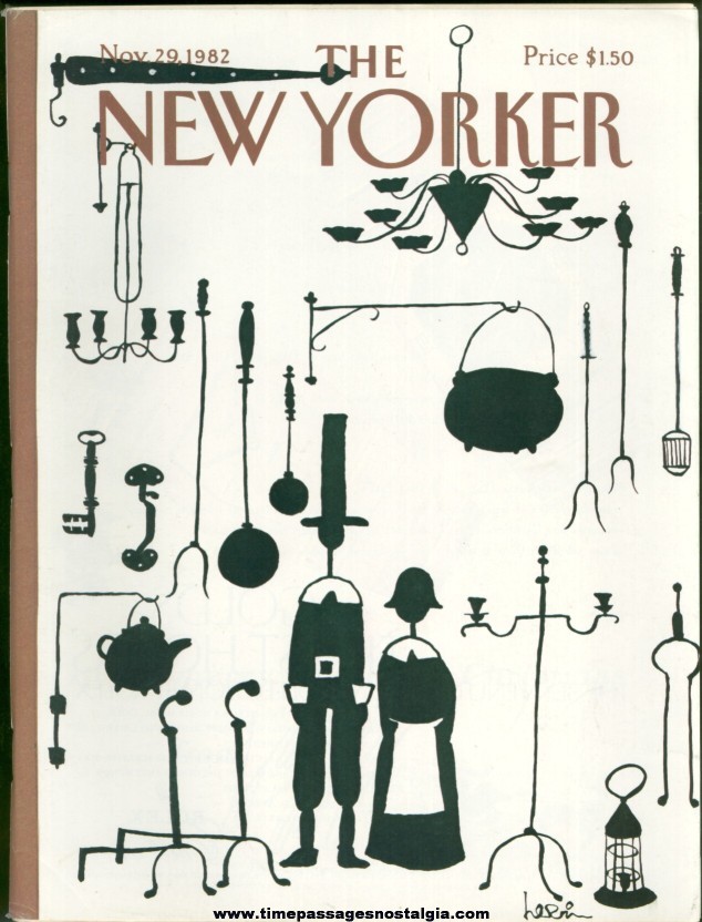 New Yorker Magazine - November 29, 1982 - Cover by Arnie Levin