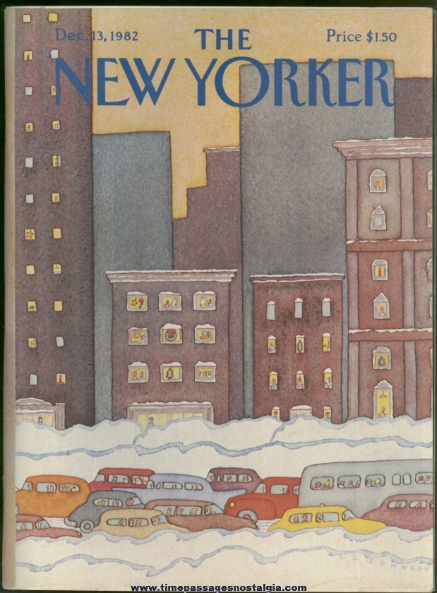 New Yorker Magazine - December 13, 1982 - Cover by Lonni Sue Johnson