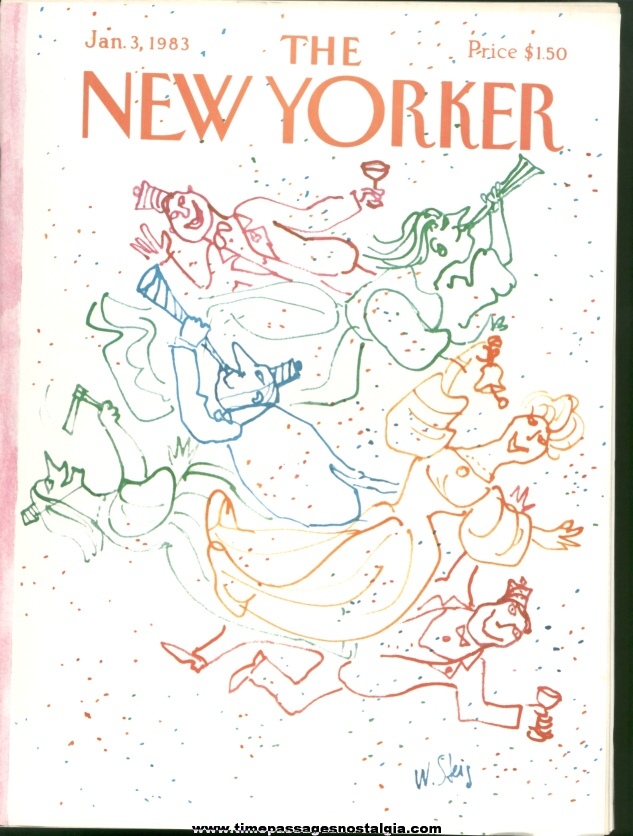 New Yorker Magazine - January 3, 1983 - Cover by William Steig