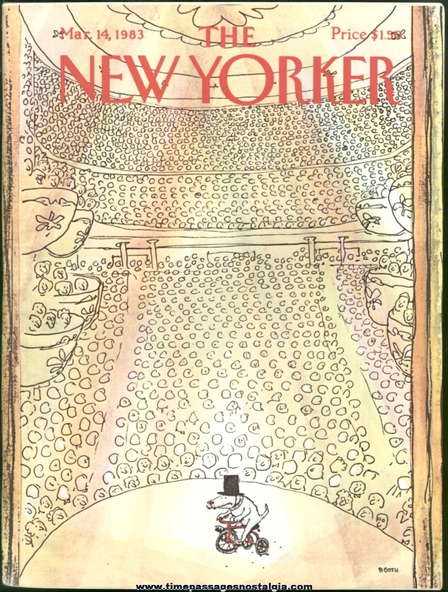 New Yorker Magazine - March 14, 1983 - Cover by George Booth
