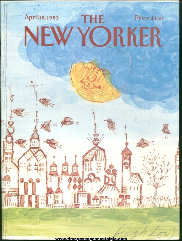 New Yorker Magazine - April 18, 1983 - Cover by Joseph Low
