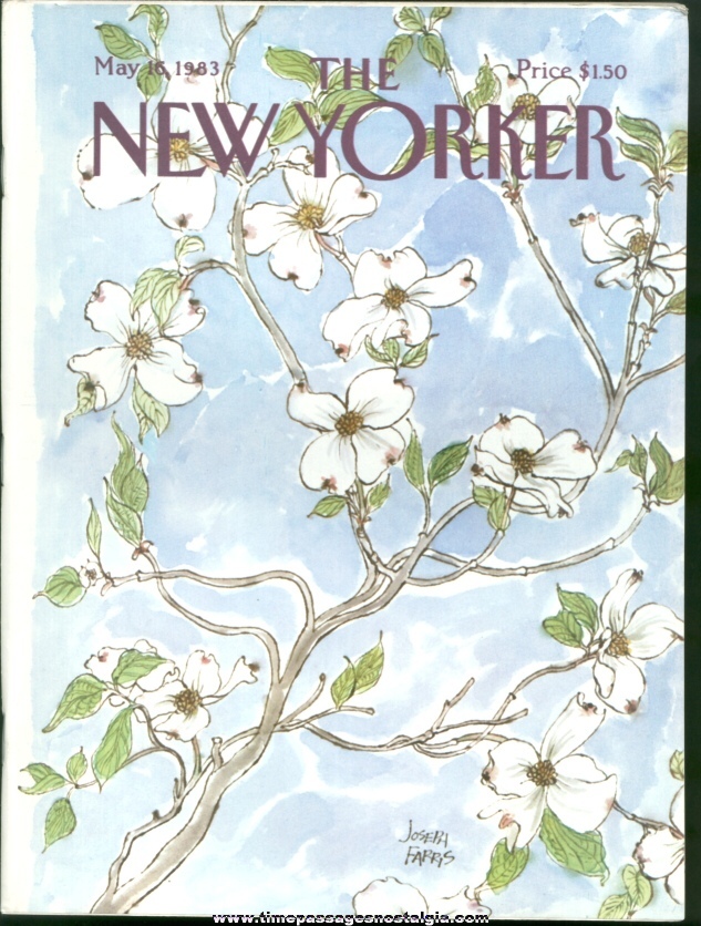 New Yorker Magazine - May 16, 1983 - Cover by Joseph Farris
