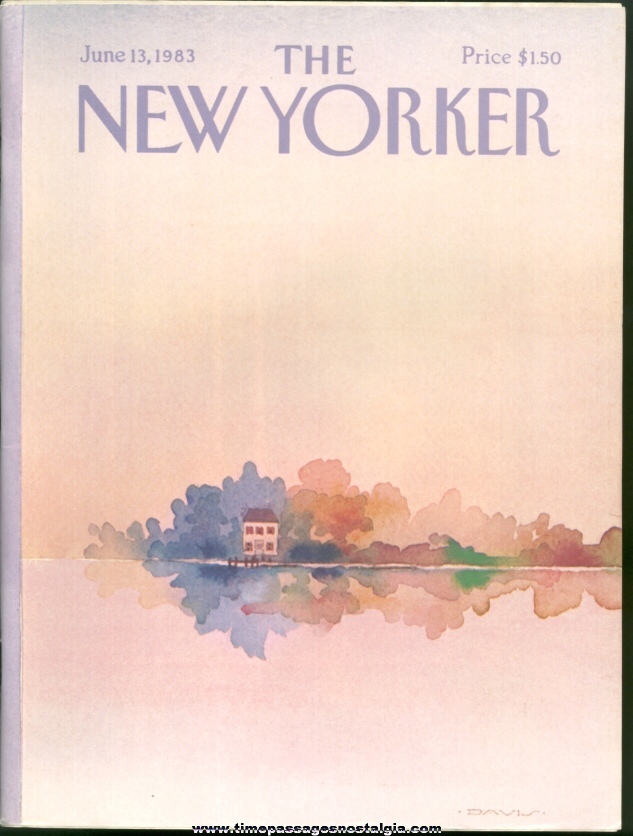 New Yorker Magazine - June 13, 1983 - Cover by Susan Davis