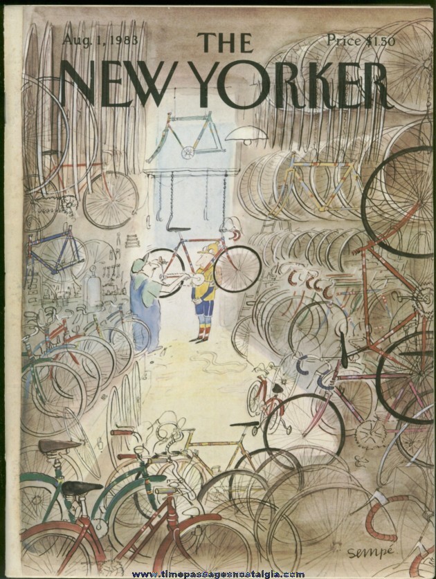 New Yorker Magazine - August 1, 1983 - Cover by J. J. Sempe