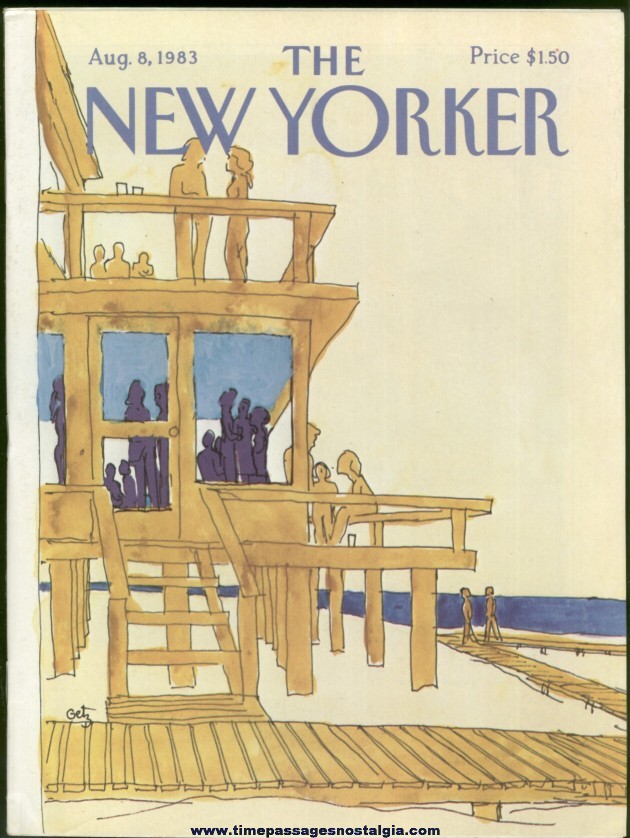 New Yorker Magazine - August 8, 1983 - Cover by Arthur Getz