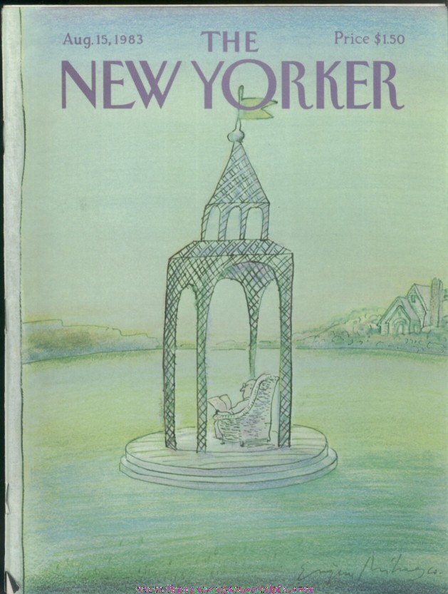 New Yorker Magazine - August 15, 1983 - Cover by Eugene Mihaesco