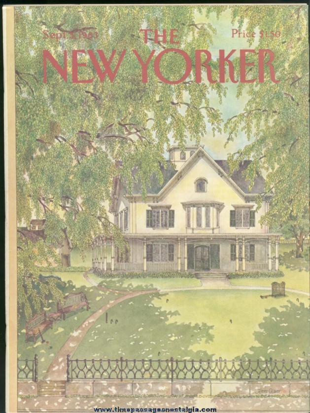 New Yorker Magazine - September 5, 1983 - Cover by Jenni Oliver