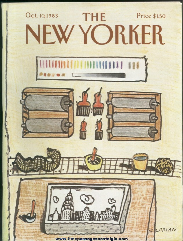 New Yorker Magazine - October 10, 1983 - Cover by Douglas Florian