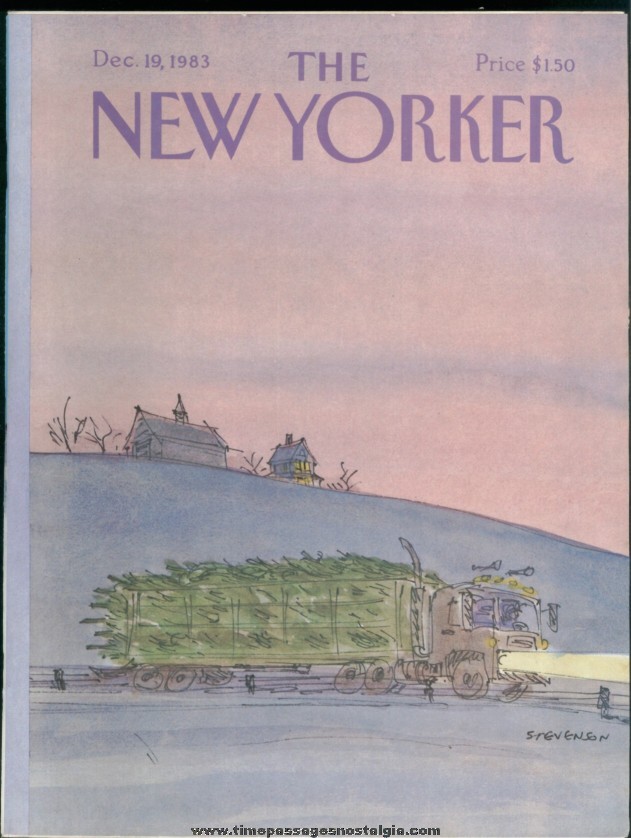 New Yorker Magazine - December 19, 1983 - Cover by James Stevenson