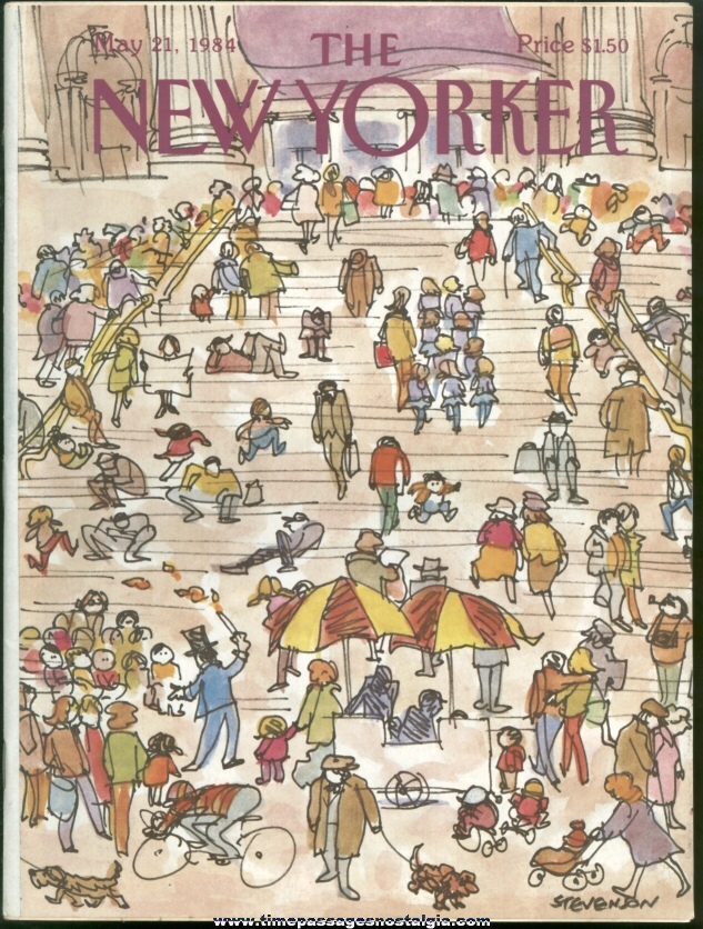 New Yorker Magazine - May 21, 1984 - Cover by James Stevenson
