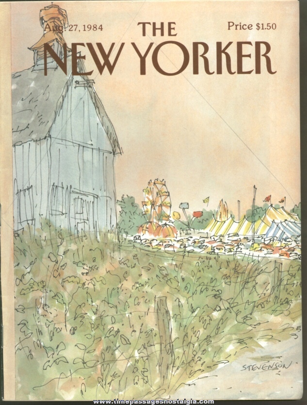 New Yorker Magazine - August 27, 1984 - Cover by James Stevenson
