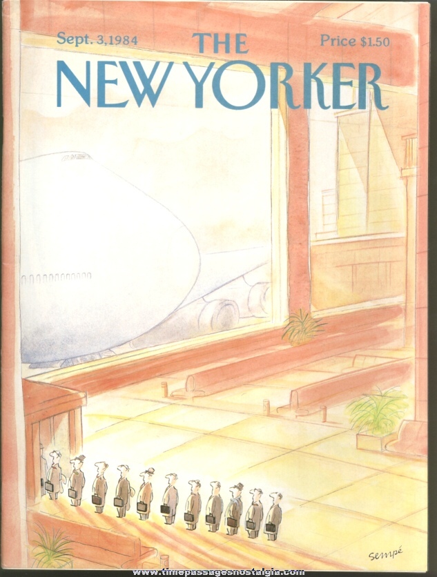 New Yorker Magazine - September 3, 1984 - Cover by J. J. Sempe