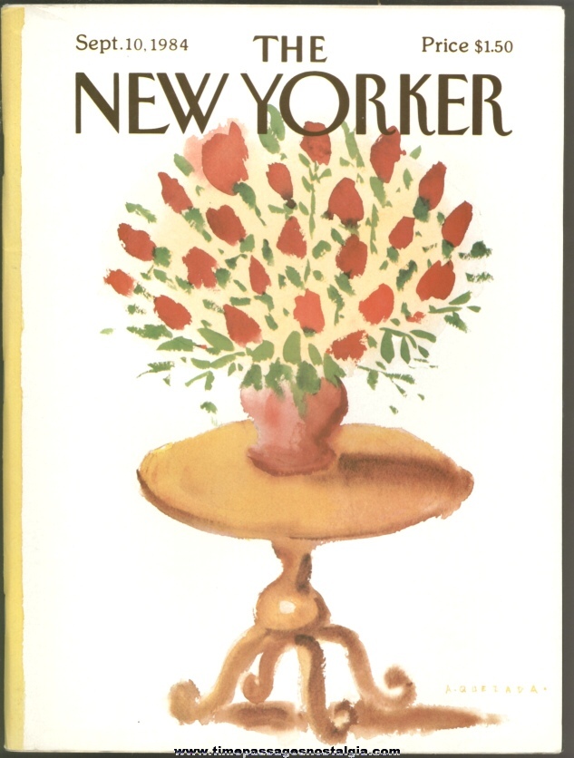 New Yorker Magazine - September 10, 1984 - Cover by Abel Quezada