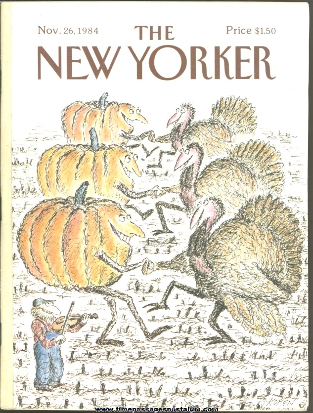 New Yorker Magazine - November 26, 1984 - Cover by Edward Koren