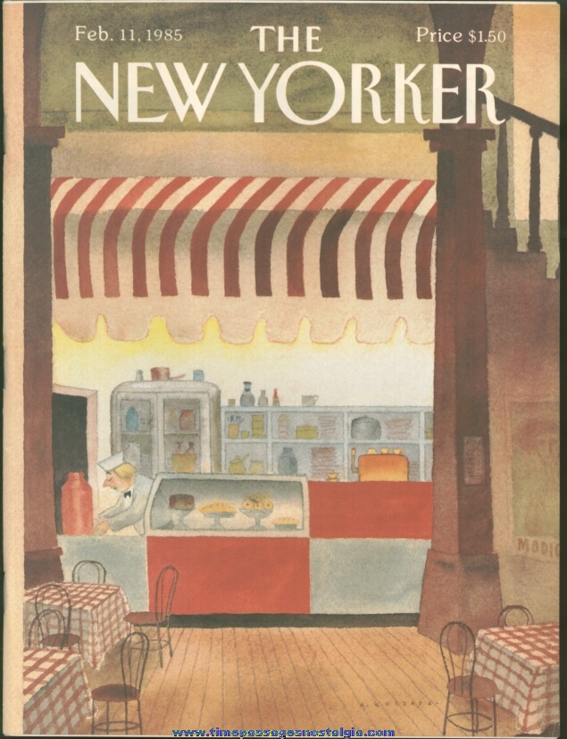 New Yorker Magazine - February 11, 1985 - Cover by Abel Quezada