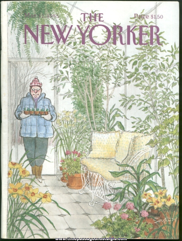 New Yorker Magazine - March 11, 1985 - Cover by Charles Saxon