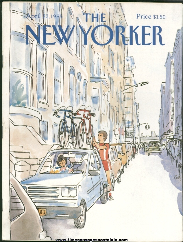 New Yorker Magazine - April 22, 1985 - Cover by Arthur Getz