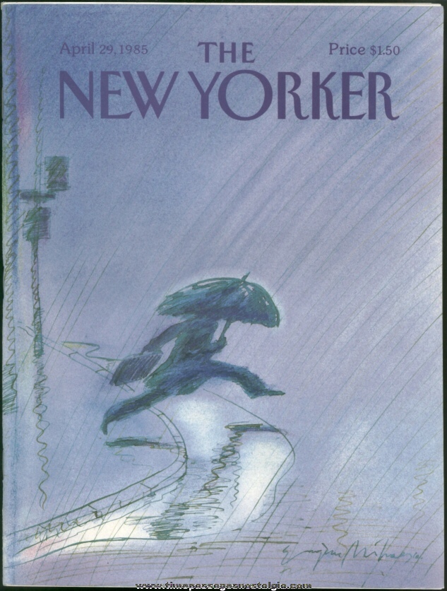 New Yorker Magazine - April 29, 1985 - Cover by Eugene Mihaesco