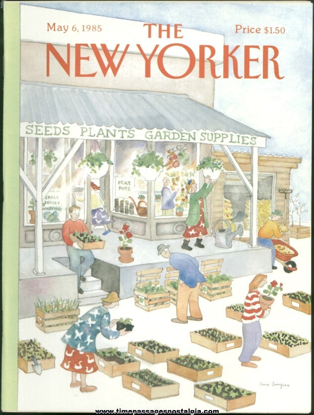 New Yorker Magazine - May 6, 1985 - Cover by Anne Burgess