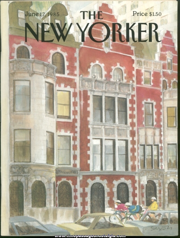 New Yorker Magazine - June 17, 1985 - Cover by Charles Saxon