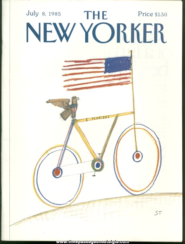 New Yorker Magazine - July 8, 1985 - Cover by Saul Steinberg