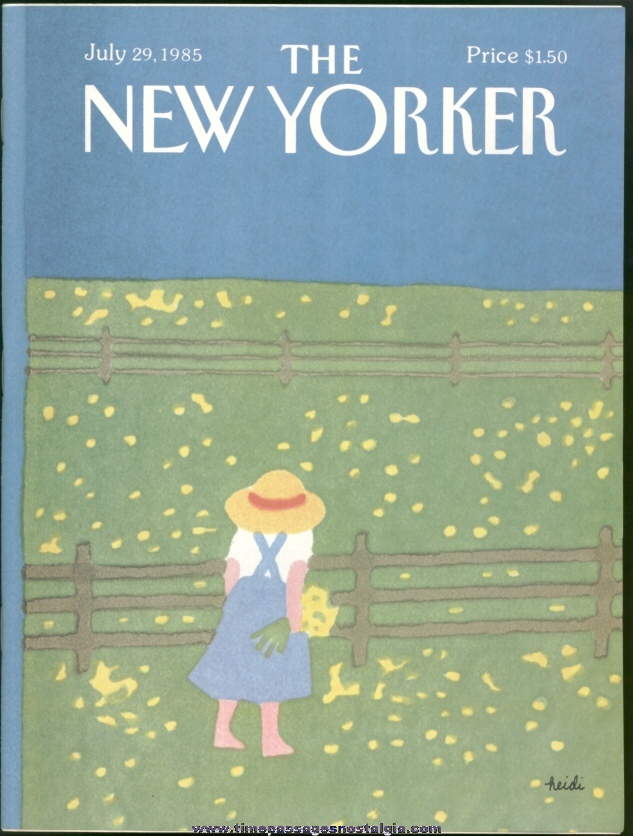 New Yorker Magazine - July 29, 1985 - Cover by Heidi Goennel