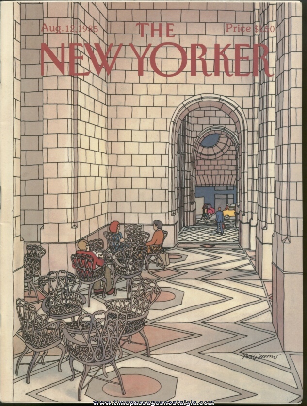 New Yorker Magazine - August 12, 1985 - Cover by Roxie Munro