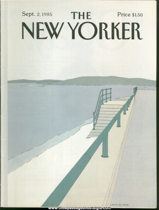 New Yorker Magazine - September 2, 1985 - Cover by Gretchen Dow Simpson