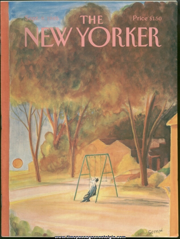 New Yorker Magazine - September 9, 1985 - Cover by J. J. Sempe