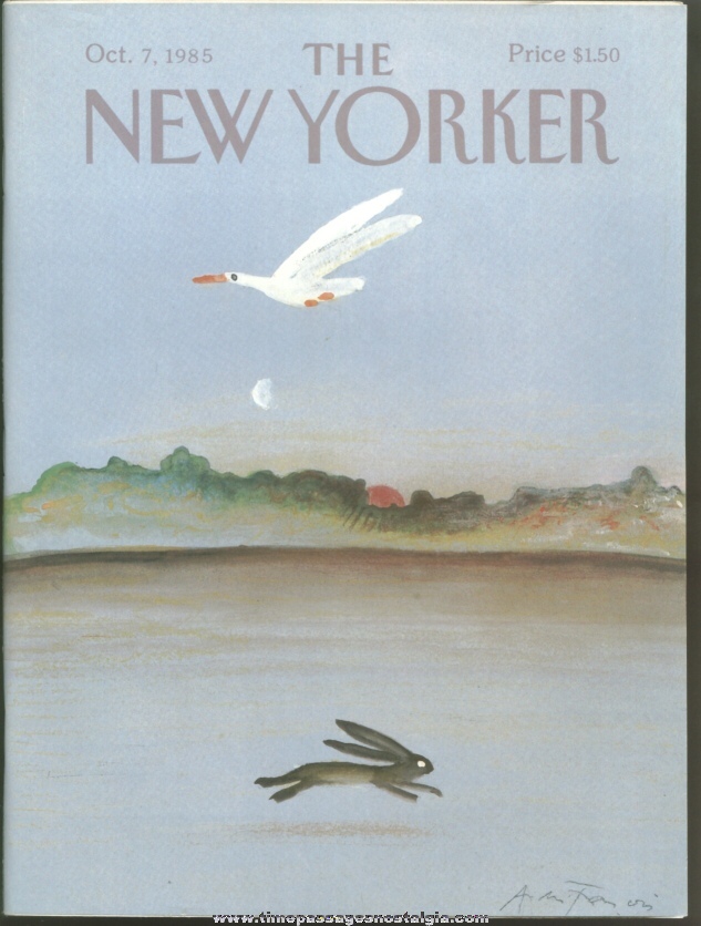 New Yorker Magazine - October 7, 1985 - Cover by Andre Francois