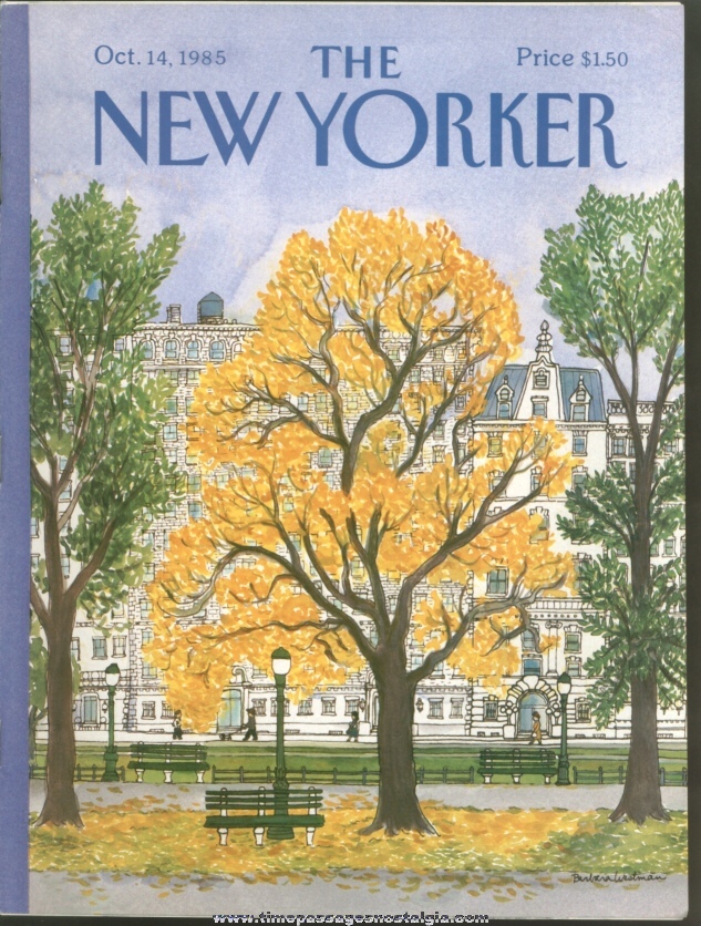 New Yorker Magazine - October 14, 1985 - Cover by Barbara Westman