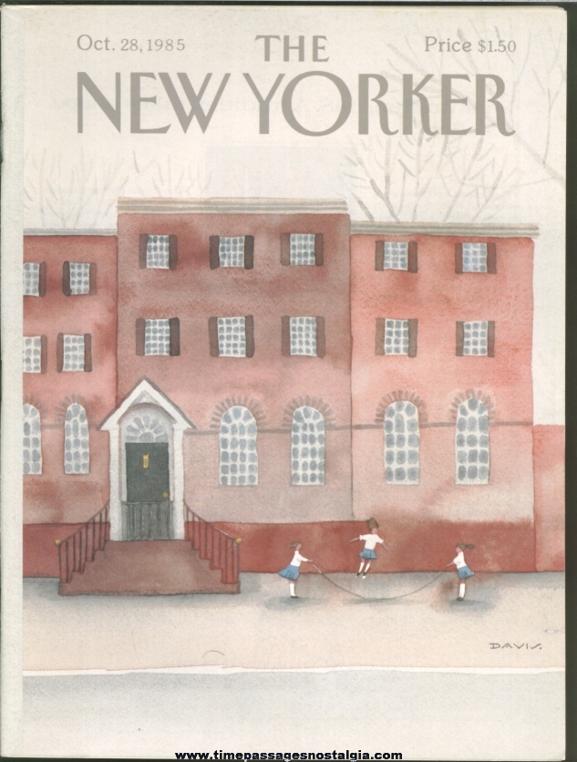 New Yorker Magazine - October 28, 1985 - Cover by Susan Davis