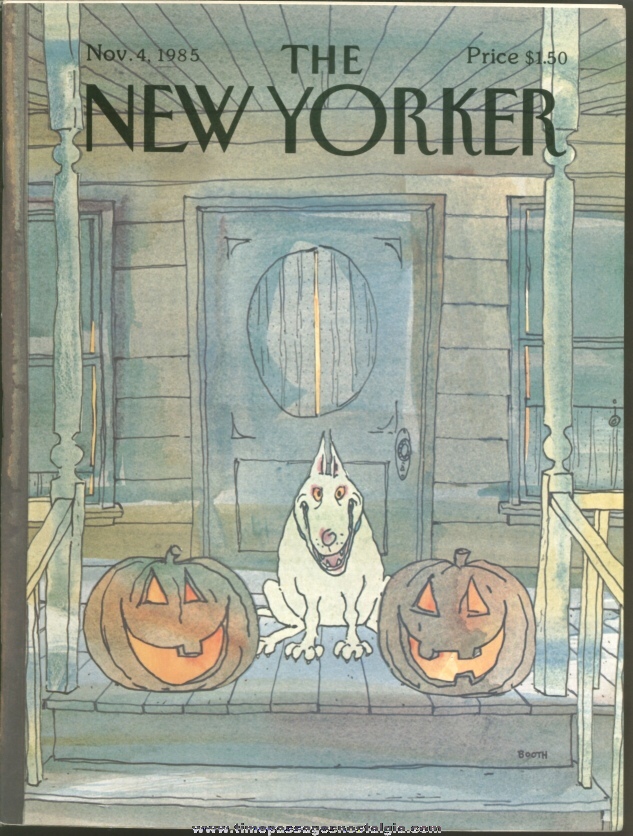 New Yorker Magazine - November 4, 1985 - Cover by George Booth
