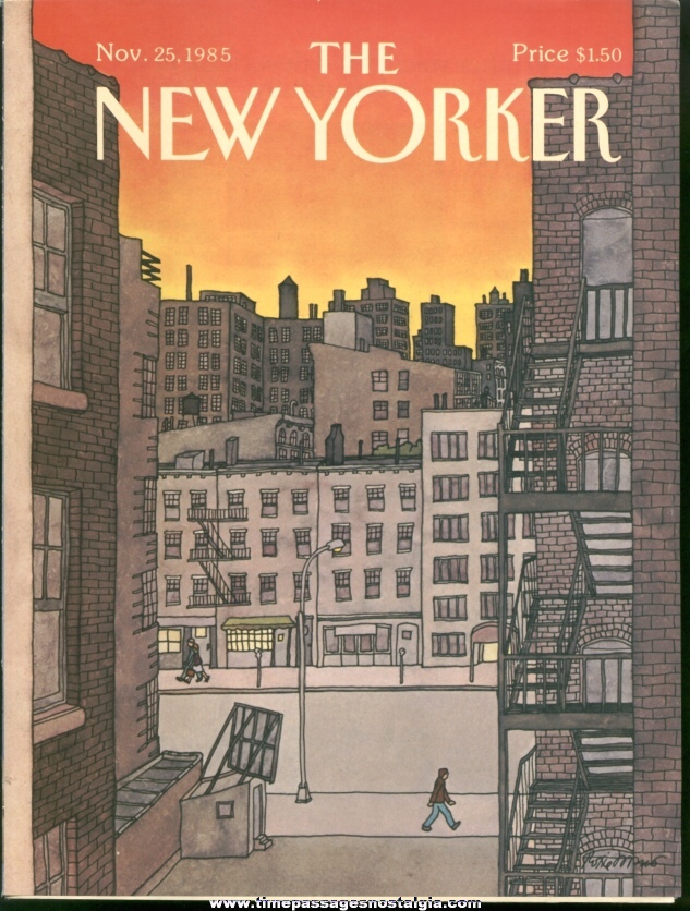 New Yorker Magazine - November 25, 1985 - Cover by Roxie Munro