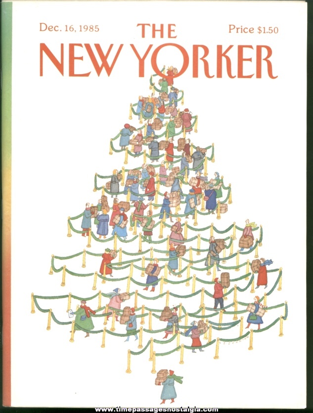 New Yorker Magazine - December 16, 1985 - Cover by Lonni Sue Johnson